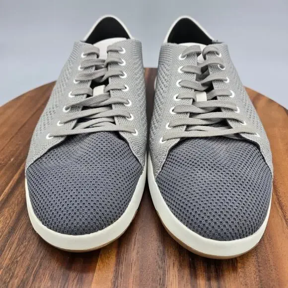 Cole Haan Shoes Mens 11 M Gray Knit Grandpro Stitchlite Athletic Tennis Sneakers - Picture 1 of 8